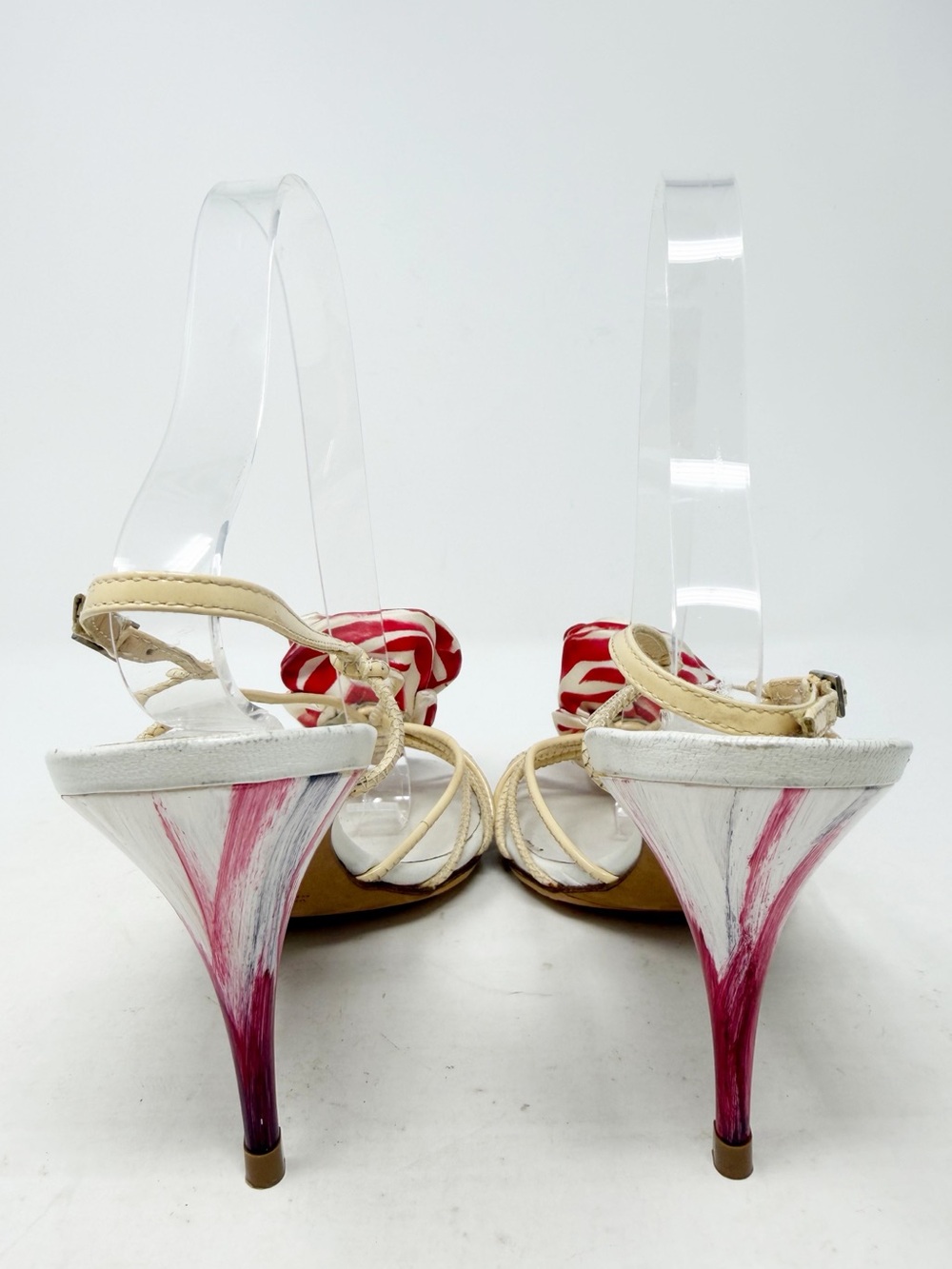 Giuseppe Zanotti Floral Rose Slingback Heels Womens Size EU 39 - Picture 4 of 10